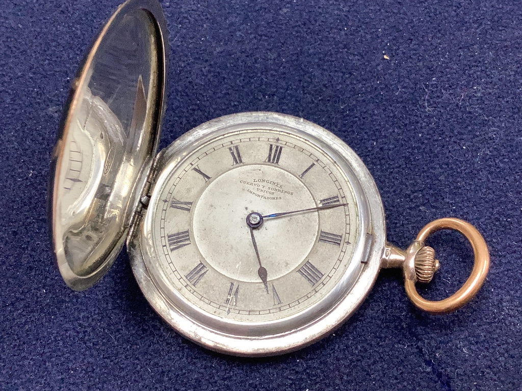 A collection of seventeen assorted, mainly lady’s white and base metal pocket watches, including Zenith.